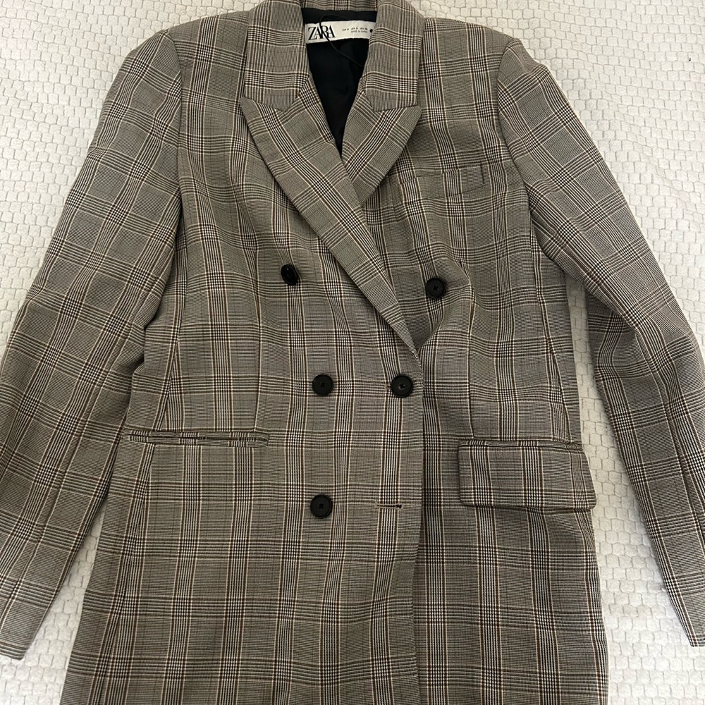 Zara plaid blazer